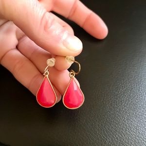 Pink and Gold Earrings